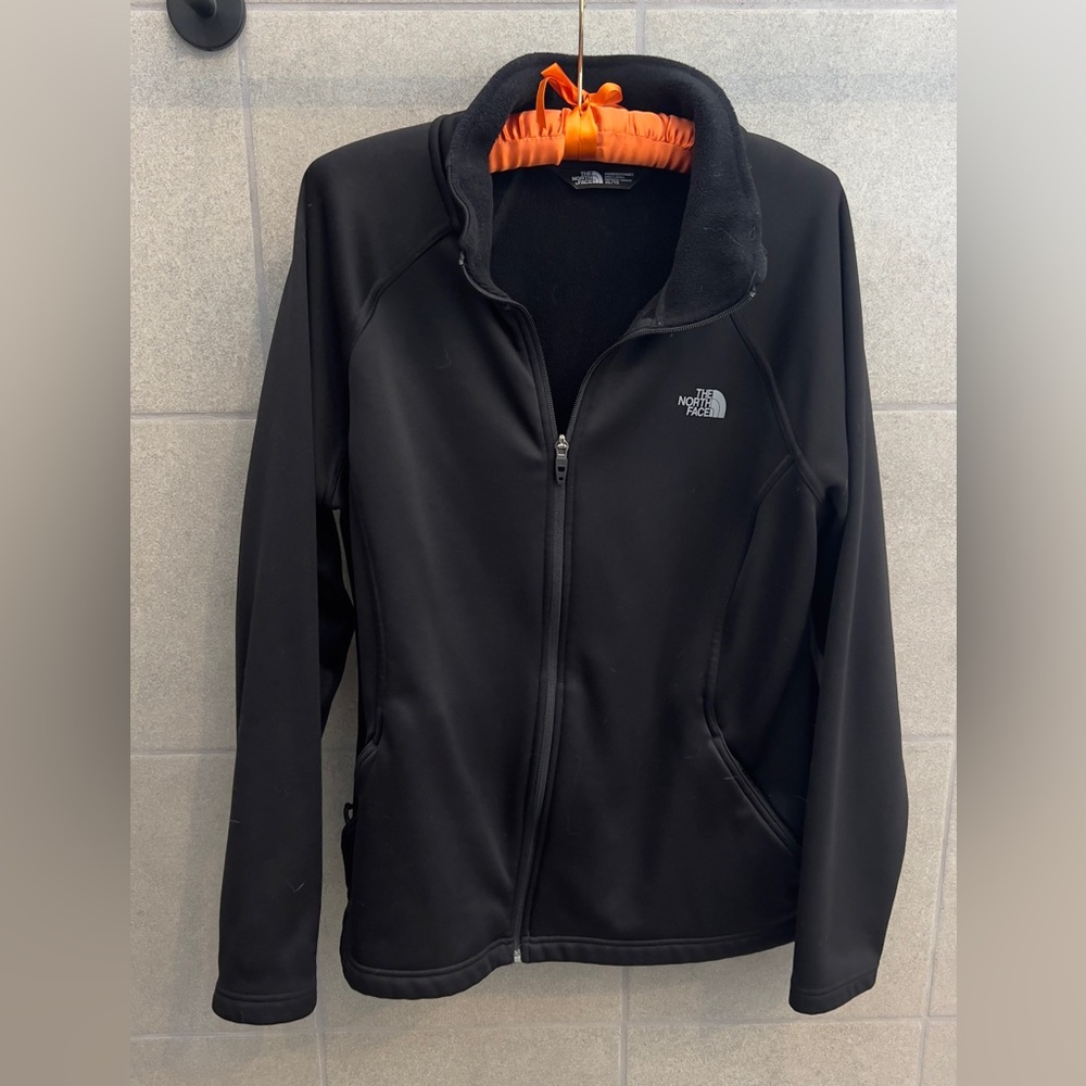 Ladies Black North Face Track Jacket